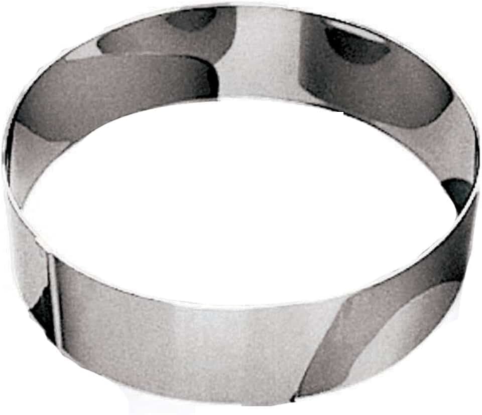 GOBEL - Edelstahl-Pâtisserie-Ring Ø 18 cm - Edelstahl-Vacherin-Ring - Höhe 6 cm - Schnelle und perfekte Entformung - Höchste Qualität - Hergestellt in Frankreich.