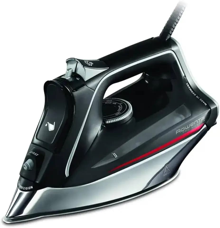 Rowenta DW8210D1 Dampfbügeleisen, Microsteam 400 Soleplate 2 m, 200 g/min, Schwarz, Rot, 50 g/min