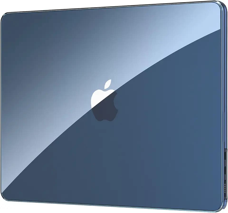 EooCoo Compatible with MacBook Air 13 inch Case M5 2026-2022 M4 M3 M2 A3449 A3240 A3113 A2681, Fit Like a Glove, Scratch Resistant Protective Hard Shell Cover for Mac Air 13.6", Crystal Midnight