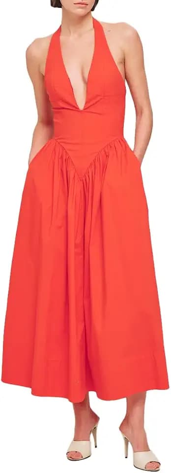 Ronny Kobo Women's Cotton Poplin Filippa Long Dress