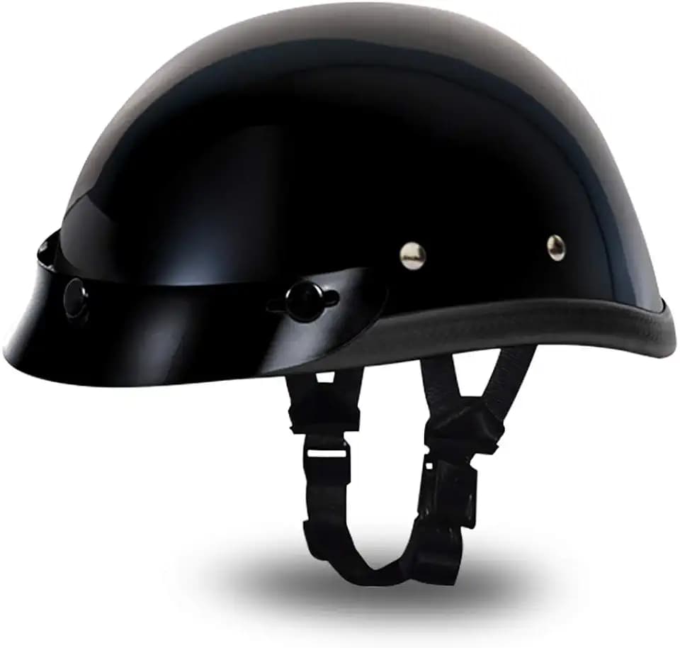 Daytona Helmets Eagle Headgear for Men - Novelty Half Helmet with Breathable Liner - Retro Skull Cap Helmet with Head Wrap