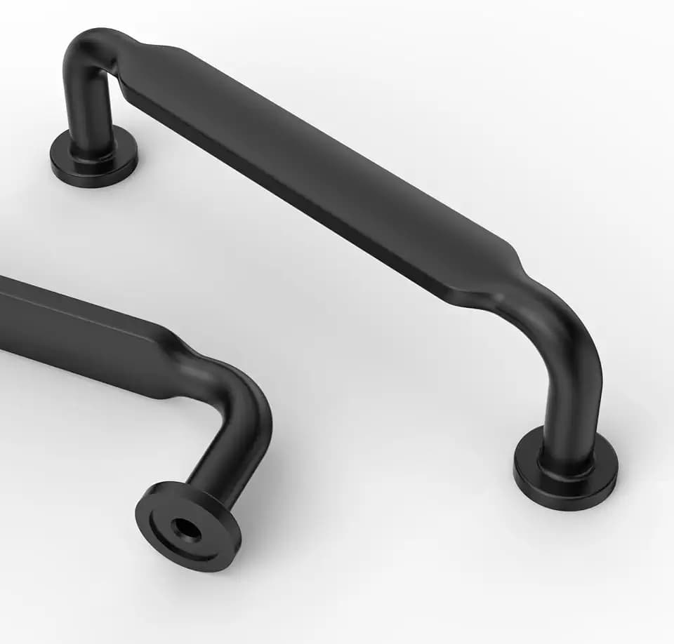 Asidrama 10 Pack 3 inch Matte Black Kitchen Cabinet Handles