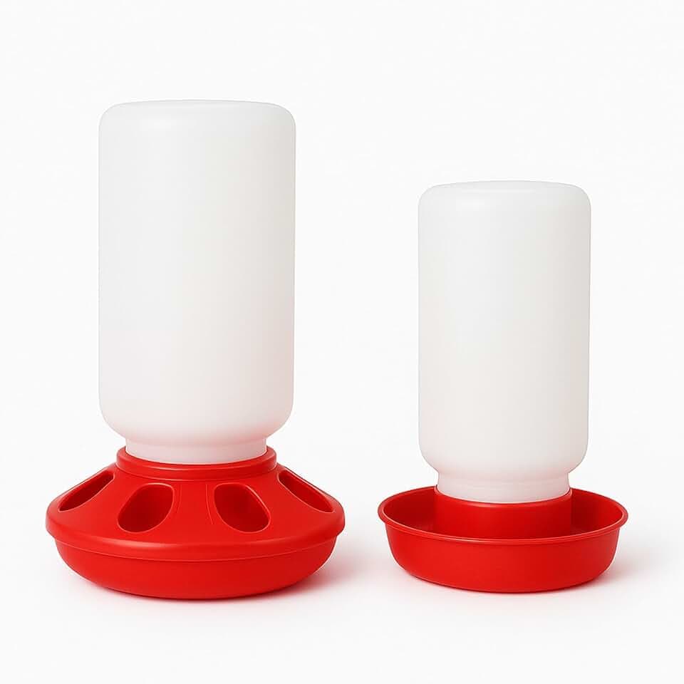 Baby Chick Feeder and Waterer Set, 1 Quart Poultry Starter Kit