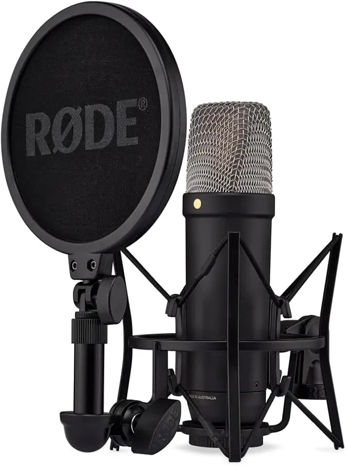 RØDE NT1 5th Gen Studio Condenser Microphone, XLR + USB-C, Silver