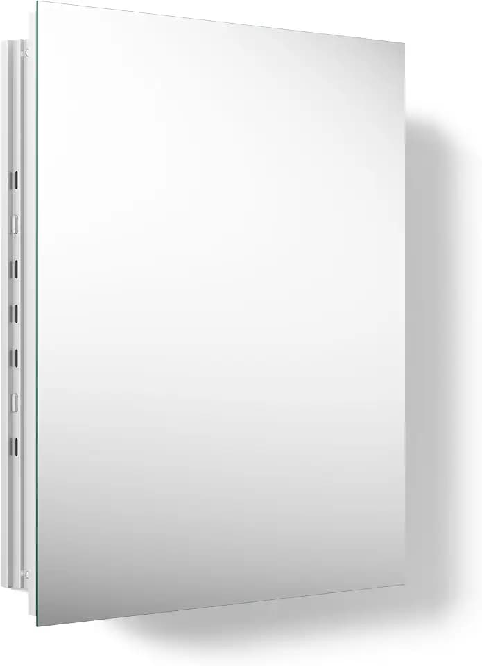 Kohler 55060-NA Embark Slim Medicine Cabinet Mirror, Adjustable Shelves, Bathroom Organizers and Storage, 16 in. W x 20 in. H