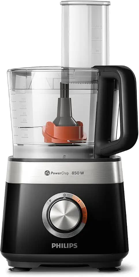 Philips Küchenmaschine Viva Collection, Schwarz, 2 L Fassungsvermögen