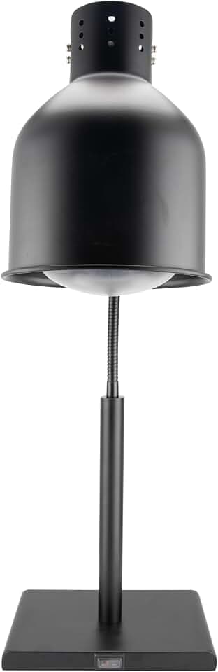HENDI Wärmelampe, flexibler Arm, inkl. bruchsicherer Infrarotlampe, schwarz