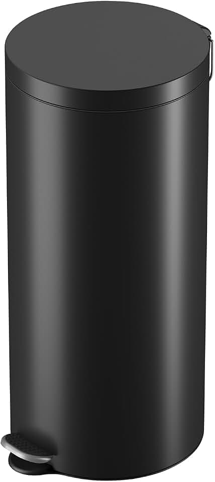 Hailo Selekta Tretmülleimer Soft Close mit Inneneimer, 30 Liter, Schwarz