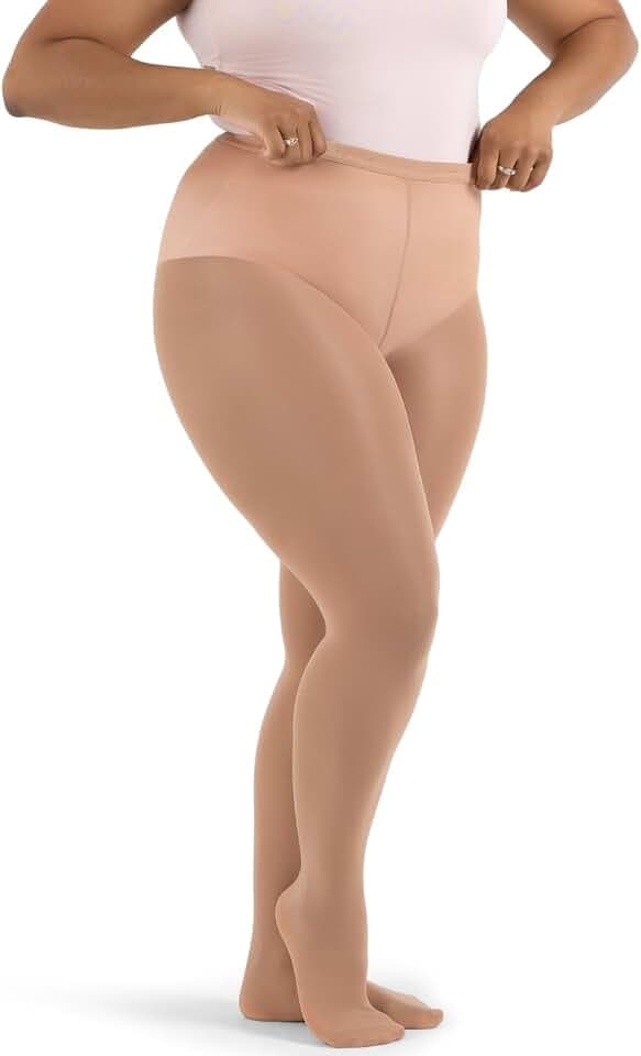 Capezio Girls 7-16 Ultra Shimmery Footed Tights