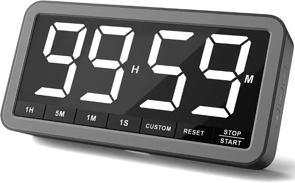 VOCOO Digitaler Küchentimer, 19,8 cm LED Countdown Timer magnetisch