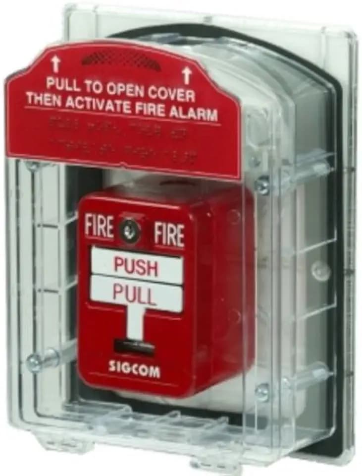 SigCom ST-FRC01 Manual Pull Station Front Cover Kit, Indoor/Outdoor Applications, Provides Protection for Manual Pull Stations, UV Stabilized Poly-Carbonate Construction, Weatherproof