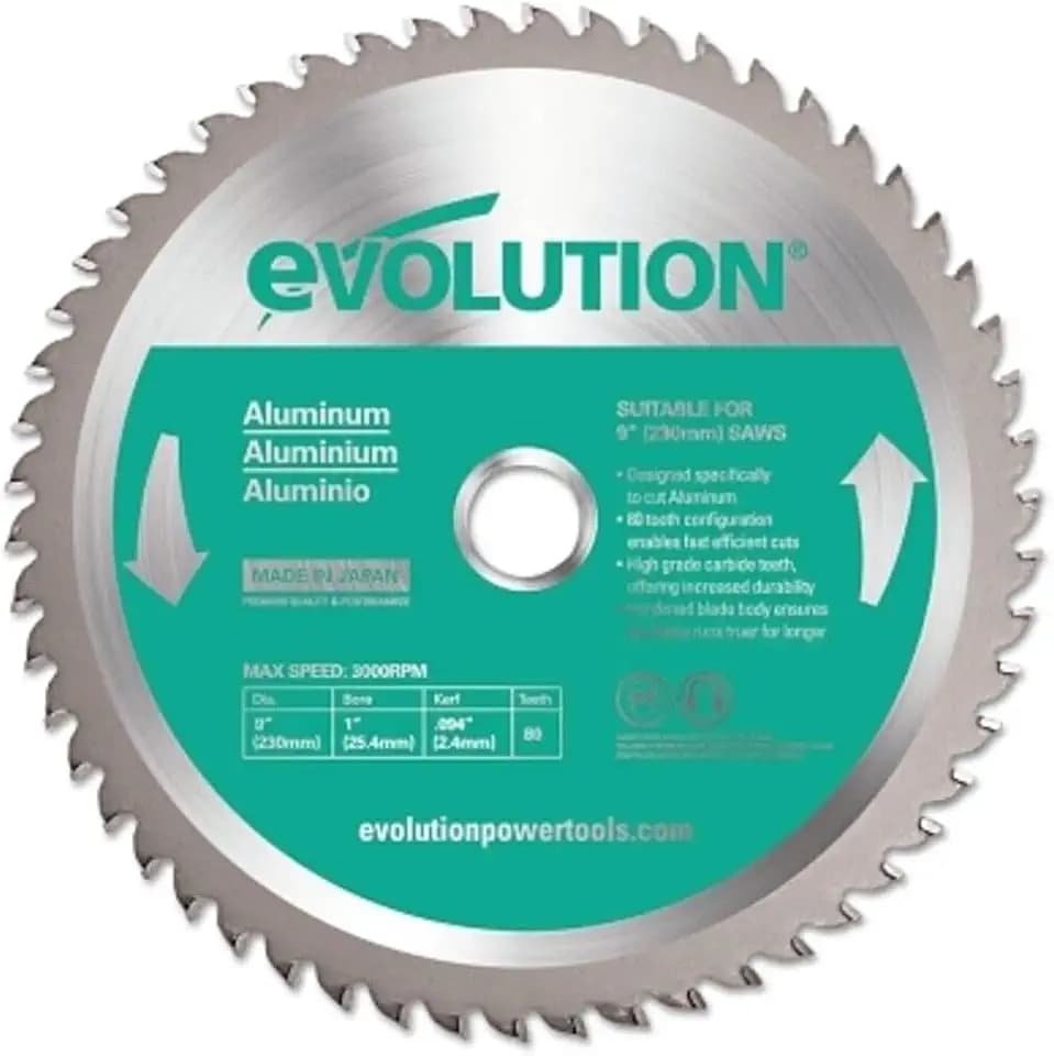 Evolution Power Tools 230BLADEST Steel Cutting Saw Blade, 9-Inch x 48-Tooth