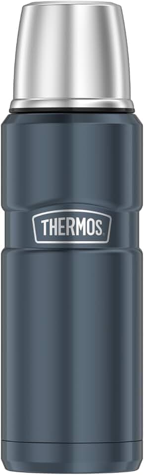 THERMOS STAINLESS KING Thermosflasche 0,47 l, 12 h heiß, ice grey