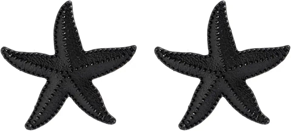 Starfish Stud Earrings for Women Boho Exaggerated Large Gold Statement Star Earrings Vintage Trendy Summer Beach Ocean Gold Chunky Statement Beach Jewelry Gifts