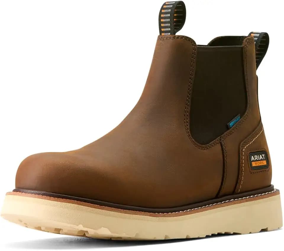 ARIAT Work Men's Rebar Wedge Chelsea Waterproof Work Boots