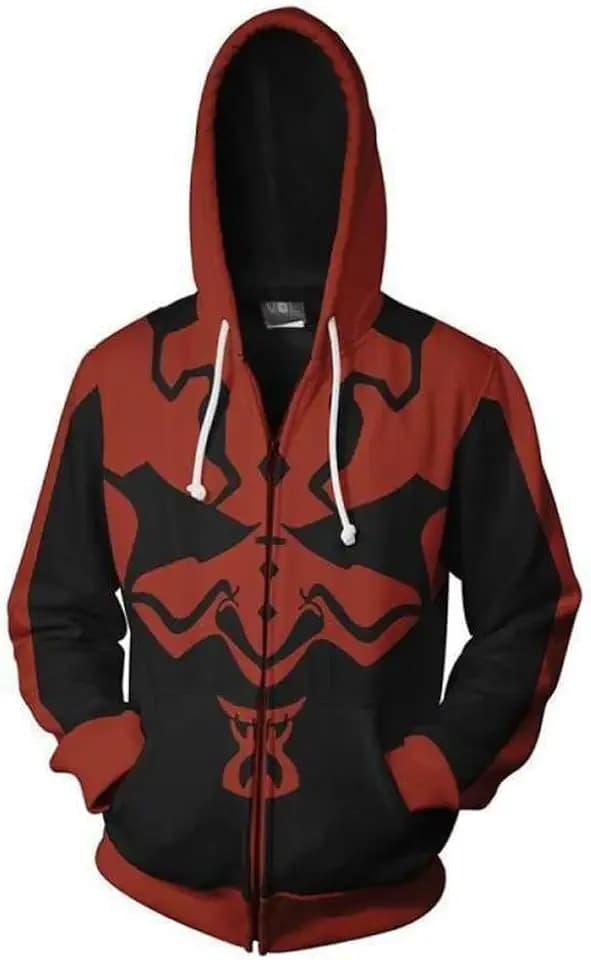 Herren Zip Up Hoodie mit Tasche lustige grafische lässige Kapuzenjacke Coole Designs und Street Fashion