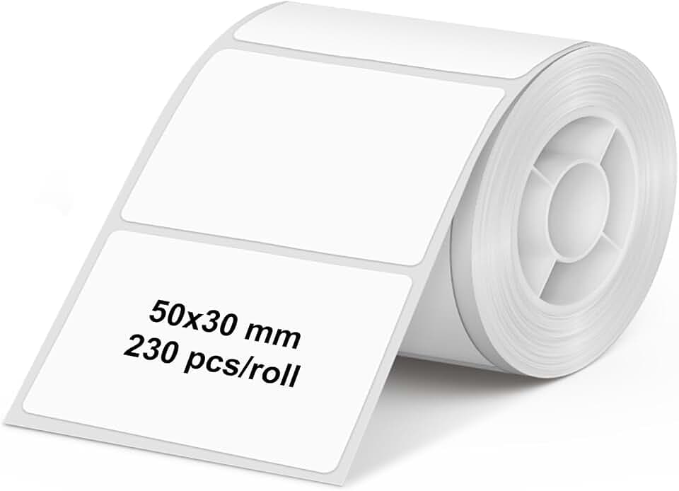 Olympia Label für PM220 | 50 × 30 mm | 230 Etiketten | wasserfest & abriebfest | Etiketten für Etikettendrucker