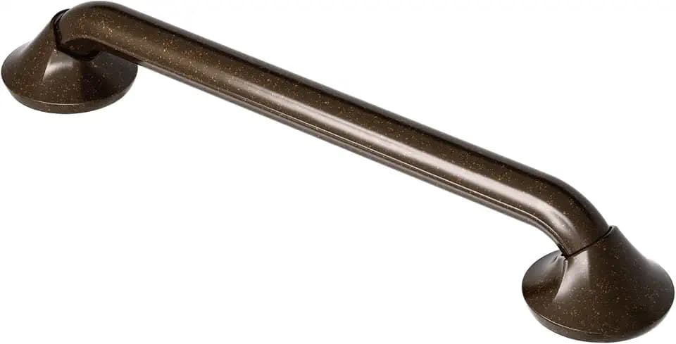 Moen YG2812ORB Bathroom Safety 12-Inch Stainless Steel Transitional Bathroom Grab Bar, Oil-Rubbed Bronze