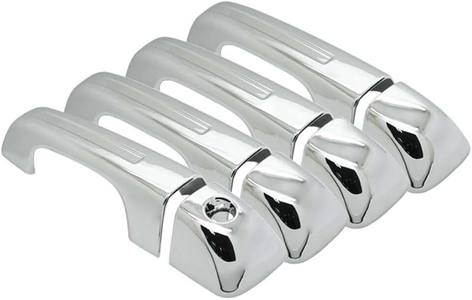 SEGADEN Chrome Plated Door Handle Cover Compatible with 2019-2025 DODGE Ram 1500 (4 Doors No Passenger Keyhole No Smart Key Hole) XG7757A