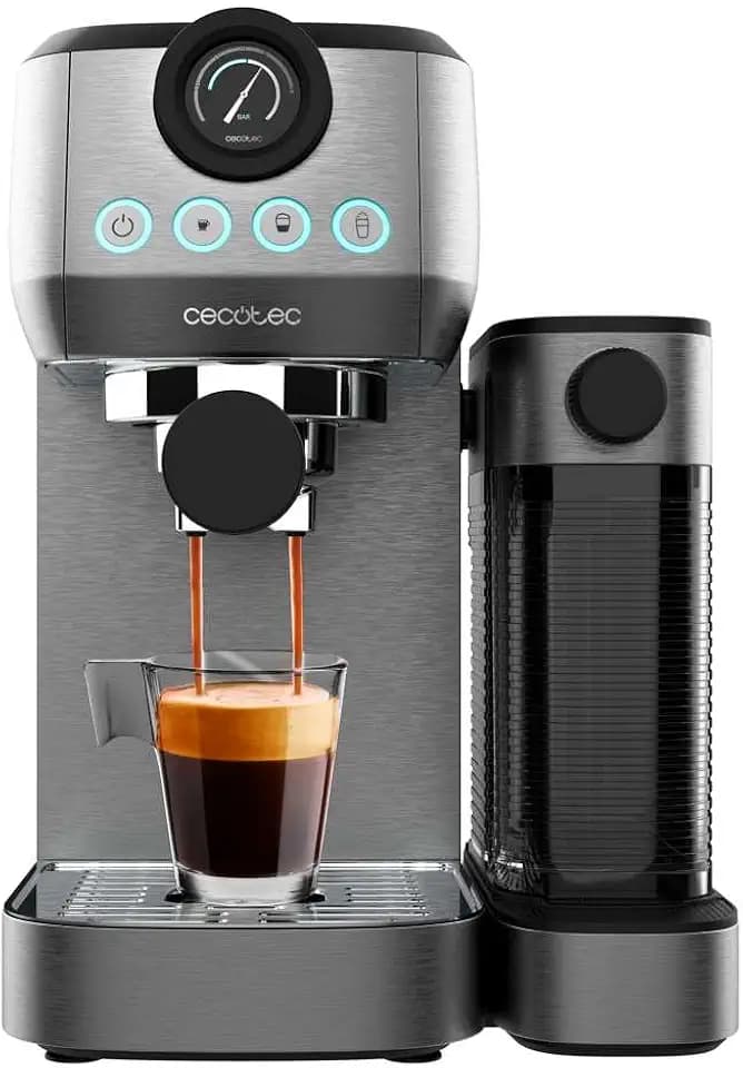 Cecotec Halbautomatische Espressomaschine Power Espresso 20 Steel Pro Latte