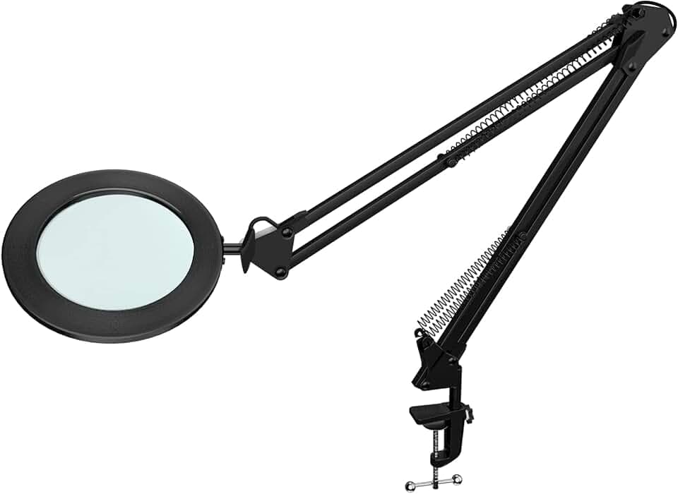 LED Lupenleuchte mit Schwenkarm & Klemme - M21
