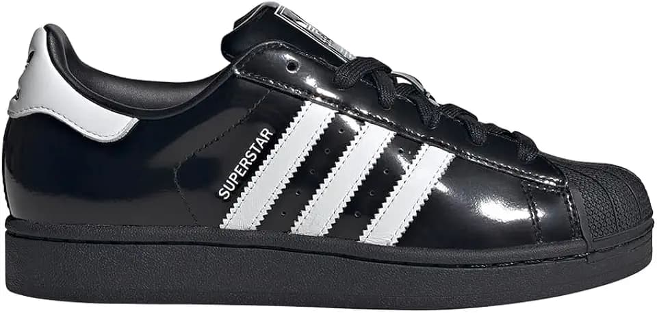 adidas Womens Superstar Ii Lace Up Sneakers Shoes Casual - Black - Size 6.5 M