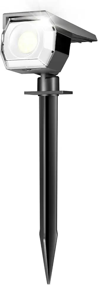 Peasur 1 Pack Solar Spot Lights Outdoor Waterproof, Landscape Spotlights