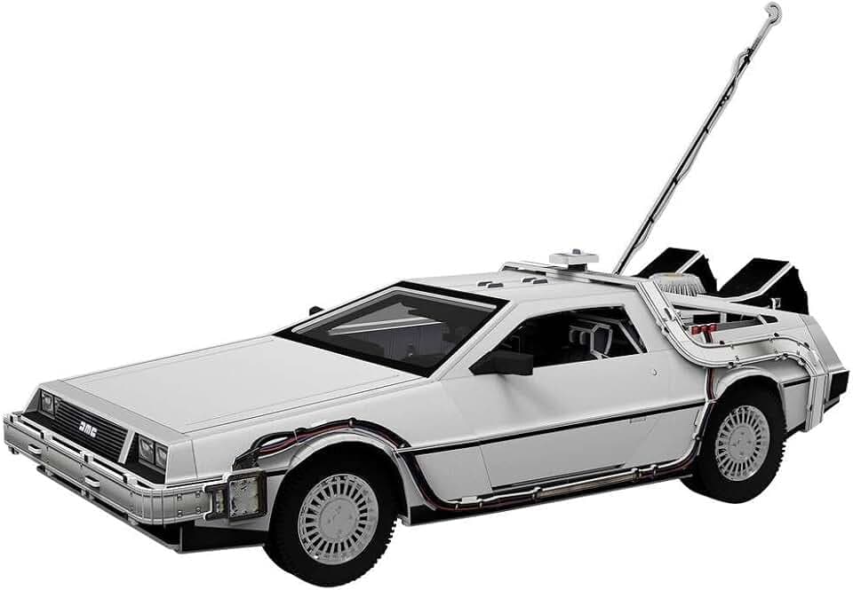 Revell 3D Puzzle Time Machine | Zurück in die Zukunft Modellbau-Set | 157 Präzisionsteile | Fördert Geschick, Aufmerksamkeit & Kreativität | Beeindruckende Maße 349x157x210mm | Ab 10 Jahren