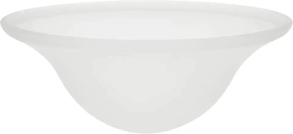 Aspen Creative 25007-64-1 Replacement Frosted Glass shade for Flush Mount or Semi-Flush Mount, 1/2" Central Hole,12-7/8" Diameter x 5" Height
