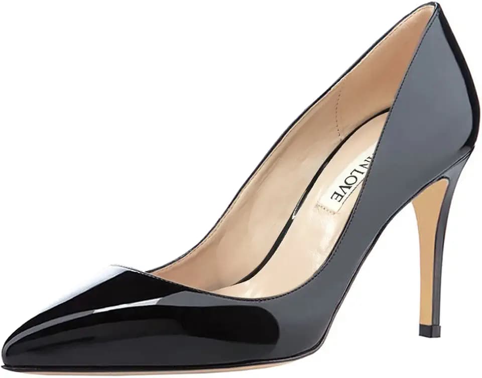 JOY IN LOVE Women's Pumps 3.5" Pointed Toe High Heels