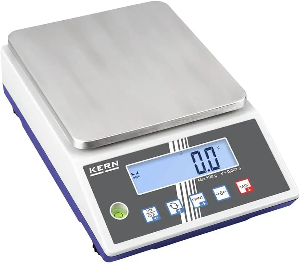 Kern PCB 6000-1 Präzisionswaage mit Zählfunktion 6kg / Auflösung 0,1 g, DKD/DAkkS-kalibriert