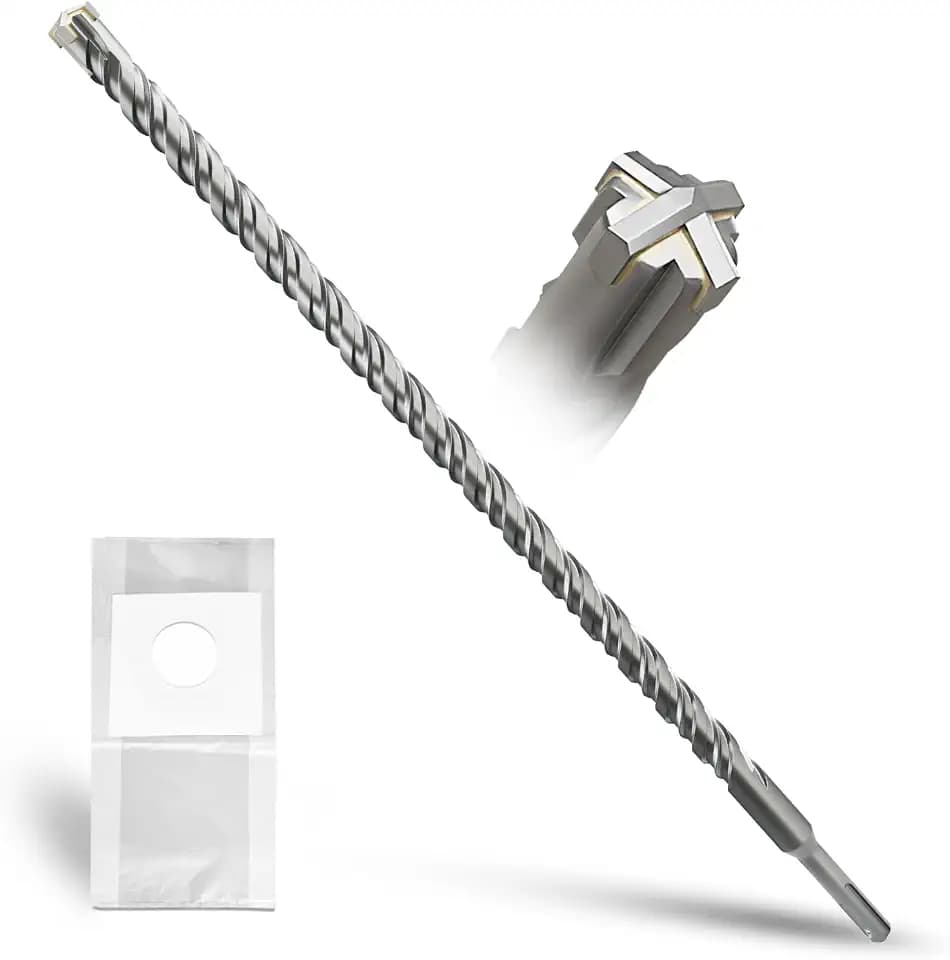 SDS Plus Bohrer 18mm×460mm，Steinbohrer,Hammerbohrer,Betonbohrer,Für Stein,Beton,Naturstein,Ziegelmauer