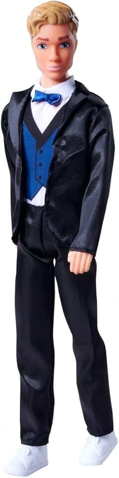 Simba 105733629 - Steffi Love Kevin Charming, Spielpuppe trägt einen eleganten Anzug mit Fliege und Weste, 30cm, ab 3 Jahre