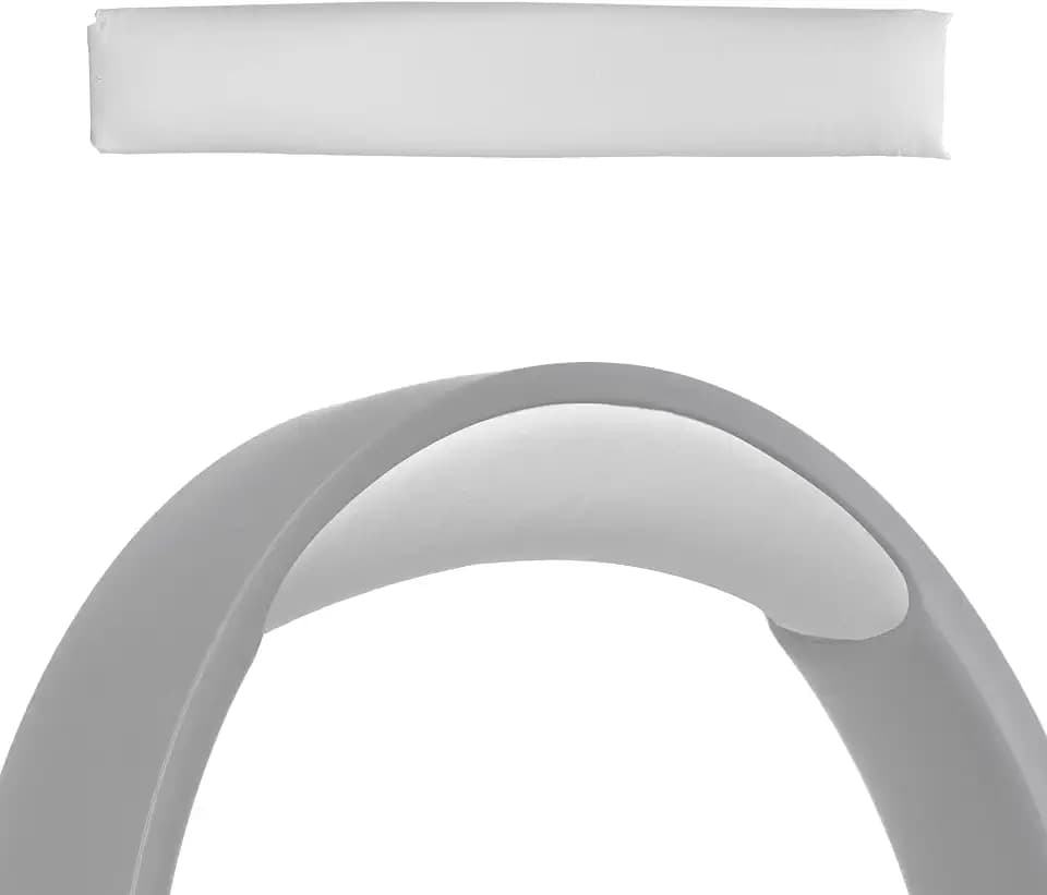 kwmobile Headband Cushion Pad Compatible with JBL Tune 600 / 500BT / 510BT / 520BT / 450 - Headphones PU Leather Cushion - White