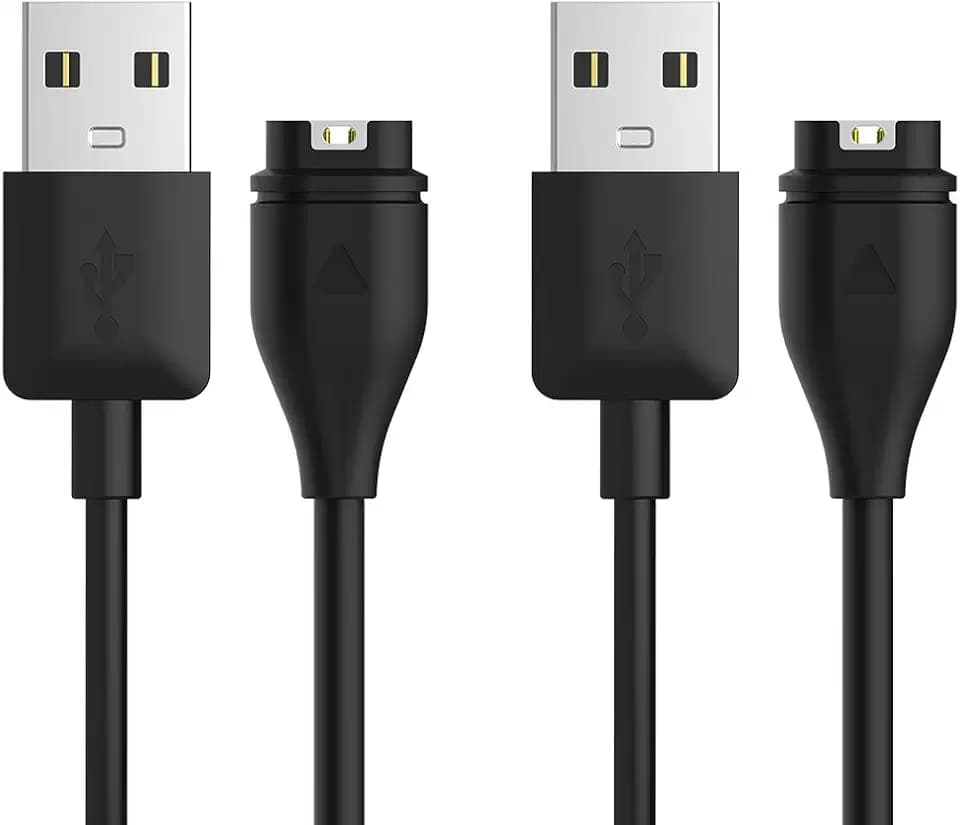 TUSITA [2-Stück Ladegerät Ladekabel für Garmin Uhren Vivoactive 6 5 4 4S 3,Fenix 8 7 7S 7X 6 6S 6X Pro 5 5S 5X Plus,Epix 2,Forerunner 970 570 165 55 745 935 945 45 45S 245,Instinct,Venu 4 3 2 2S Sq