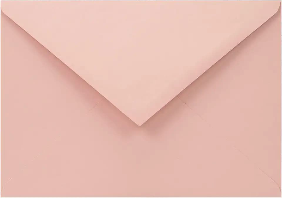 Netuno 100 Umschläge Blassrosa DIN C6 11,4x16,2 cm natürlich und hochwertig