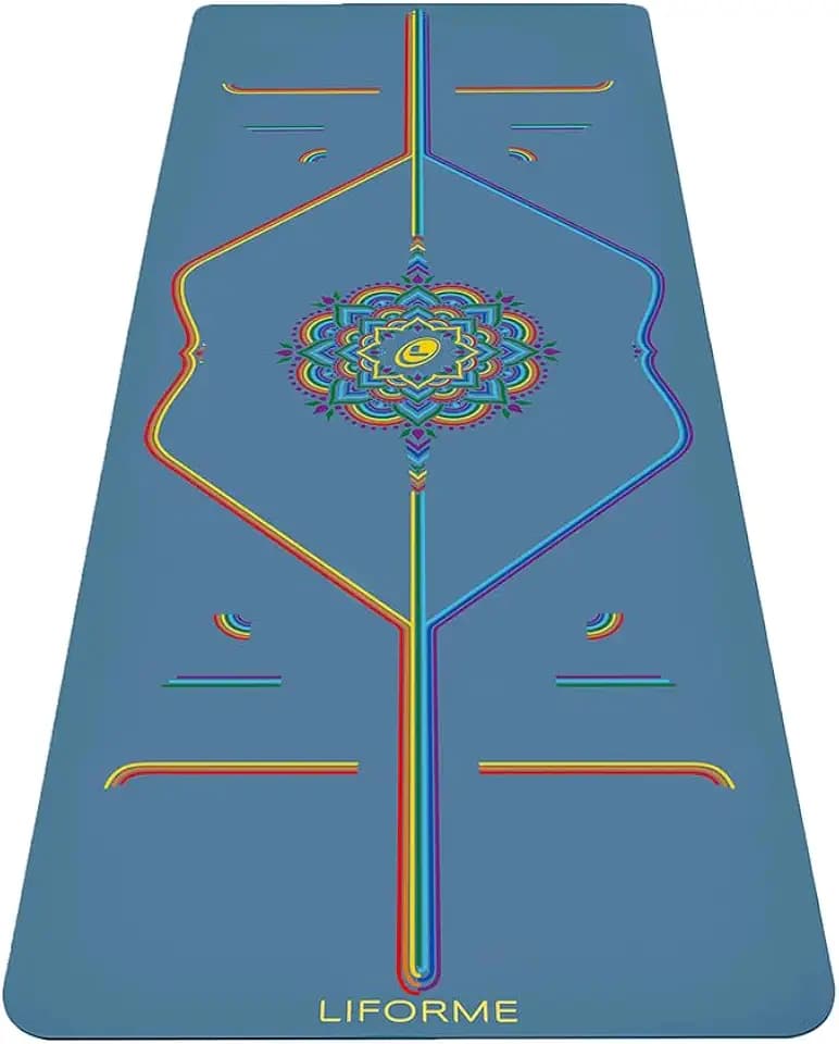 Liforme Bedruckte-Yogamatte - Fortschrittlicher Rutschfester Griff