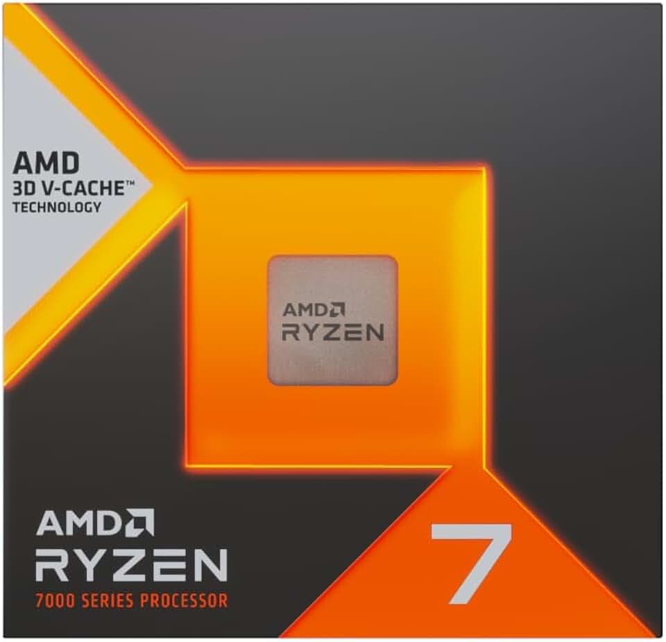 AMD Ryzen™ 7 7700X3D 8 Kerne / 16 Threads, maximale Taktfrequenz bis zu 4,5 GHz, Basistakt 4,0 GHz, L1-Cache 512 KB, L2-Cache 8 MB, L3-Cache 96 MB, TDP 120 W, Sockel AM5, ohne Kühler.