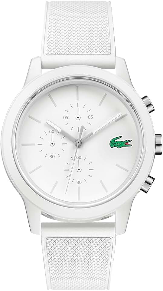 Lacoste 2011444 Herren-Armbanduhr, Lacoste.12.12-Kollektion, schwarzes Armband aus Silikon/Kautschuk