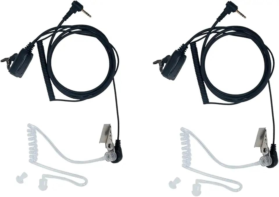 1 Pin 2.5mm Acoustic Tube Headset for Motorola Talkabout Radio,2PCS