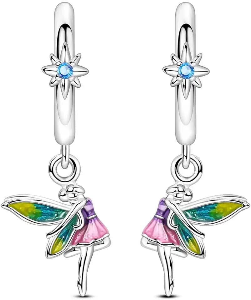 LAZA 925 Sterling Silver Dangle Drop Earrings for Women CZ Colorful Earring
