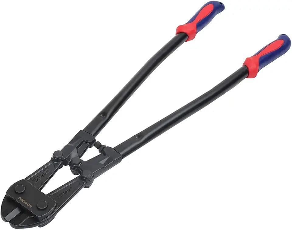 WORKPRO Bolt Cutter for Cutting Pad Locks Rivets Chain, Heavy Duty, 24 Inch