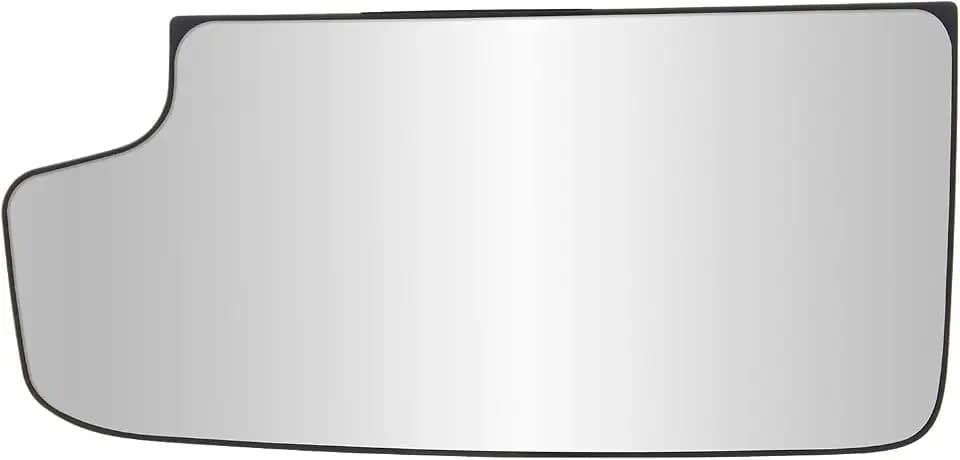 Driver Side Non-heated Mirror Glass w/backing plate, Chevrolet Silverado/GMC Sierra 1500, Silverado 2500, 3500, Sierra 2500, 3500, towing mirror bottom lens, 2nd design, 3 11/16" x 7 15/16" x 8 3/8"