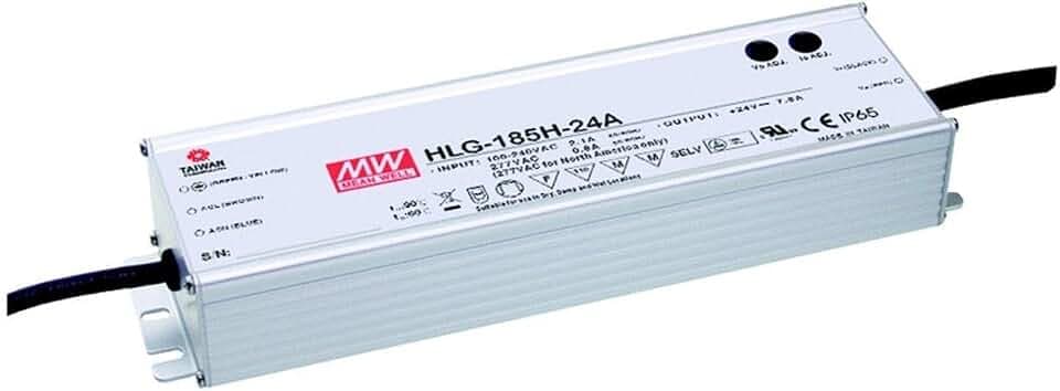 MEAN WELL HLG-185H-24A AC-DC Single Output-LED-Treiber, Mix Mode mit PFC