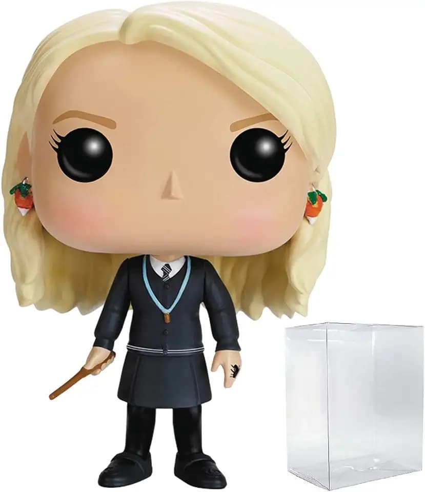 POP Harry Potter - Luna Lovegood #14 Funko Vinyl Figure (Bundled with Compatible Box Protector Case), Multicolor, 3.75 inches