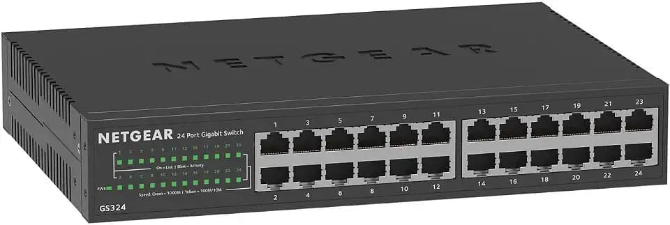 NETGEAR 24-Port Gigabit Ethernet Unmanaged Network Switch (GS324)