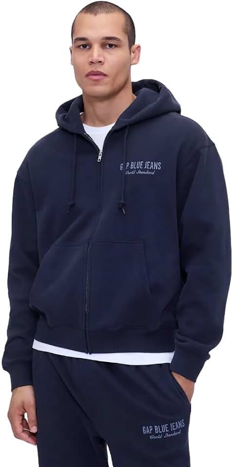 GAP Men's Logo Full Zip Hoodie