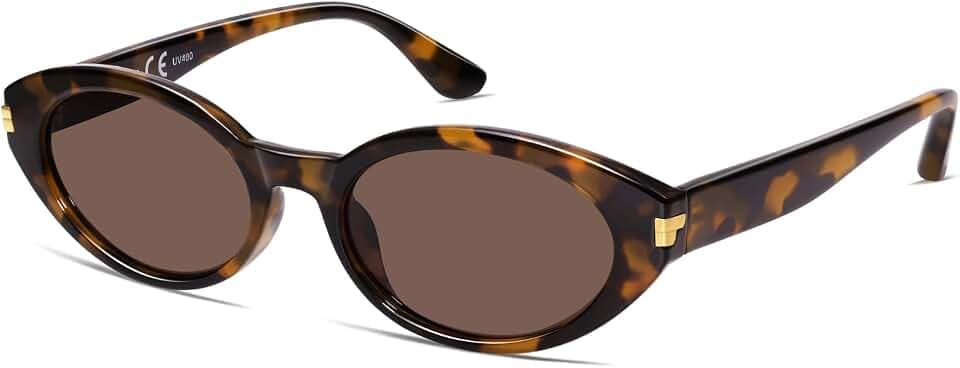 VANLINKER Polarized Retro Oval Cateye Sunglasses for Women Men VL9850
