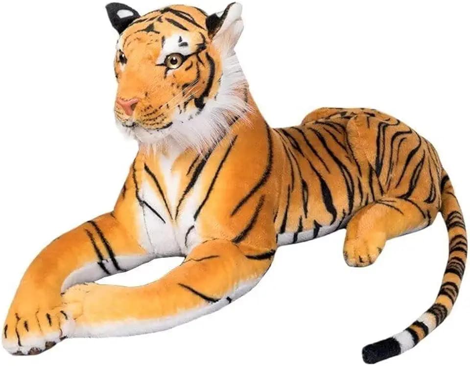 Large Tiger Stuffed Animal-Stuffed Tiger Plush Toy- Giant Tiger Stuffed Animal (27inches,Excluding Tail)