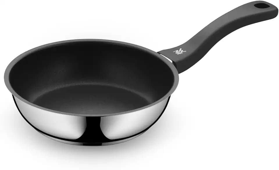 WMF Devil Bratpfanne 20 cm Induktion, Edelstahlpfanne Antihaftbeschichtet, für alle Herdarten geeignet, backofenfest bis 70 Grad, Kunststoffgriff